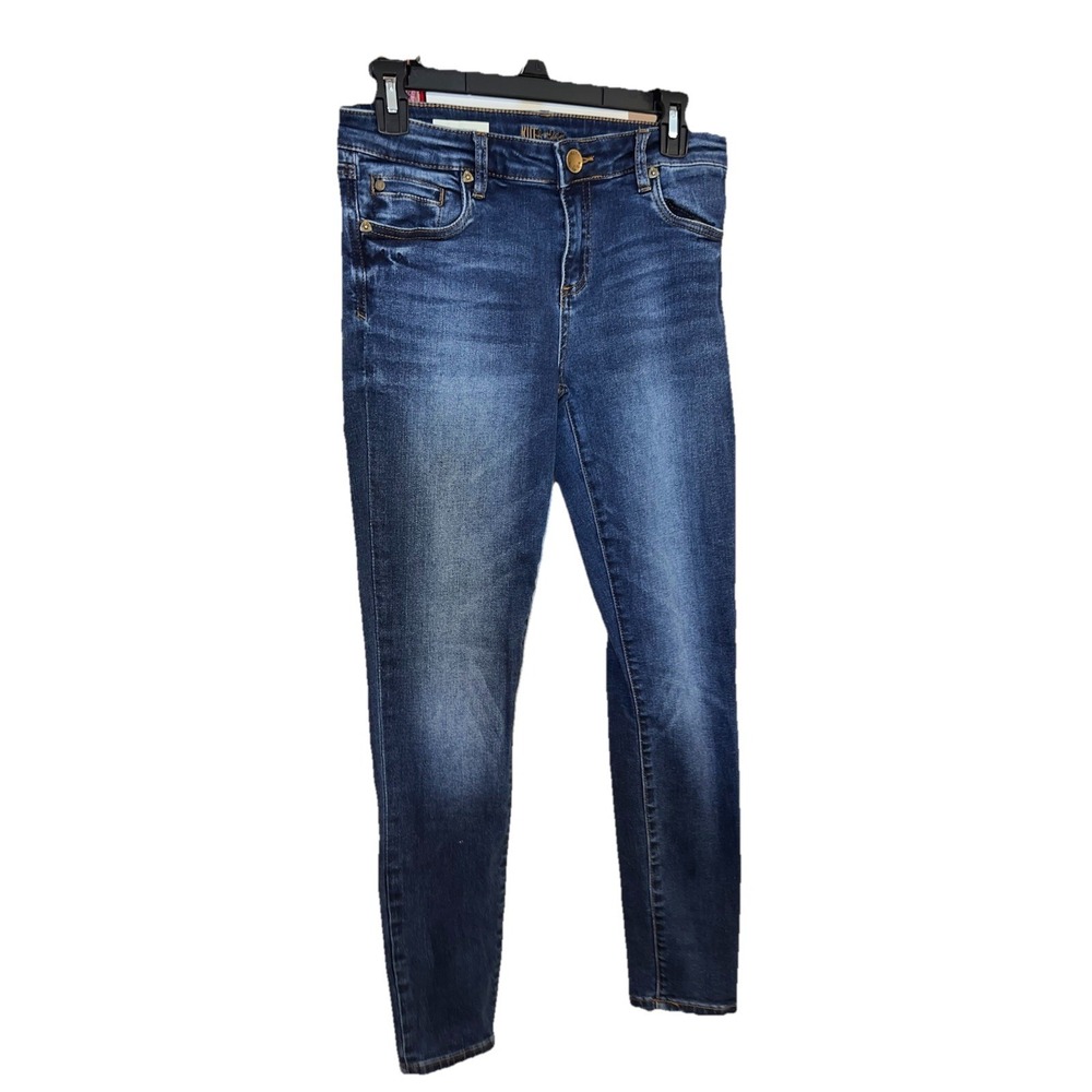 Kut from the Kloth Toothpick Skinny Jeans Blue Stretch Denim Petite Size 6S
